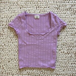 Wilfred Purple Knit Women's Top